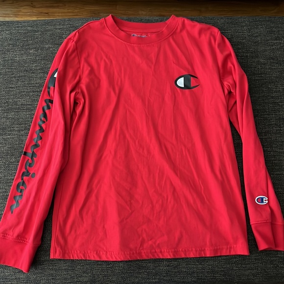 2 boys size large shorts sleeve shirts and 1 long sleeve shirt size med - Picture 7 of 9